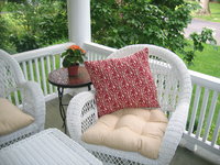 Custom Made Wicker Seat Cushions In Sunbrella