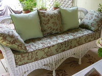 Custom Cushions For Old Bar Harbor Wicker Sofa