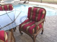 Cushion Source cushions on Lane Venture Patio Set