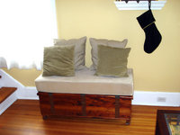 Custom Cushion for Antique Chest