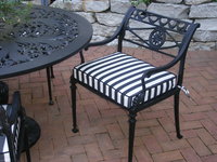 Classic Black & White Seat Cushion