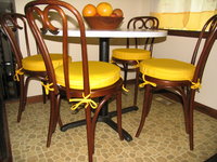 Custom Round Sunbrella Kitchen Chair Cushions