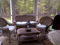 Sunbrella Wicker Love Seat & Chair Cushions