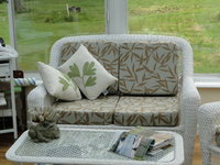Sunbrella Wicker Sofa Cushions Seat & Back