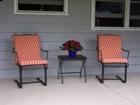 Front Porch Chairs With New Custom Cushions