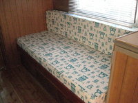 Vintage Airstream RV Bench Seat & Back Cushions