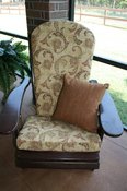 Adirondack Chair Cushions in Sunbrella Villete Rococco