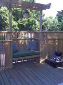 Outdoor Bench Cushions in Sunbrella Turf