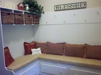 Custom Mudroom Bench Cushions