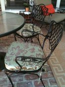 Sunbrella Merritt Mint Patio Seat Cushions