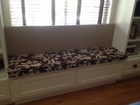 Robert Allen Window Seat Cushion In Crystal Lake Amber