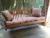 Sunbrella Derby Chili Bench Swing Cushions