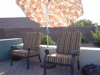 Deep Seat Cushions in Sunbrella Weston Ginger