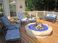 Custom Outdoor Iron Chair Patio Cushions & Pillows
