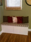 Bench Seat Cushion For Hidden Toy Storage