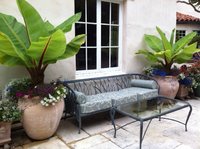Outdoor Couch Cushions & Bolsters in Carbaret Bluehaze
