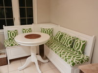 Custom Kitchen Nook Bench Cushions & Pillows