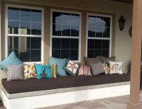 Beautiful Brown Sunbrella Outdoor Bench Cushions