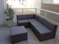 Custom Sunbrella Wicker Patio Sofa Cushions