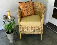 Custom-Shaped Patio Wicker Chair Cushion