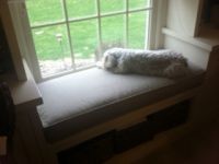 Custom Robert Allen Window Seat Cushion