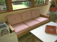 Sunroom Re-Do With Custom Seat And Back Cushions