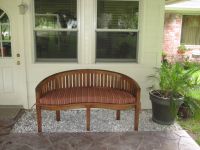 Banana Bench With Custom Sunbrella Cushion
