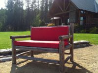 Summer Day Bench Cushion - Sunbrella Jockey Red