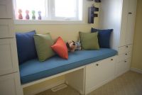 Nursery Window Seat With New Sunbrella Cushion