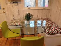 Perfect Kitchen Nook With Custom Bench Cushions