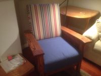 Mission Chair With Custom Seat Cushions