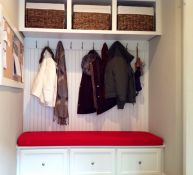 Mud Room Redesign & Sunbrella Bench Cushion