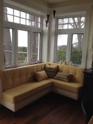 Beautiful And Sunny Breakfast Nook Corner Cushions