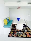 Aqua Blue Banquette Bench Cushion