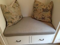 Custom Sunbrella Mudroom Bench Cushion