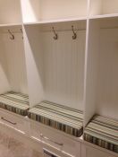 Custom Sunbrella Mudroom Cubby Bench Cushions
