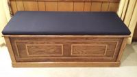 Sunbrella Navy Storage Bench Cushion