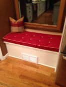 Comfy Window Seat Cushion With Button Tufting