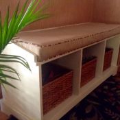 Custom Sunbrella Entry Bench Cushion