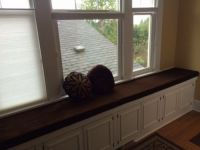 Chocolate Velvet Window Seat Cushions