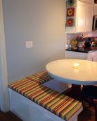 Kitchen Remodel With Sunbrella Bench Cushions