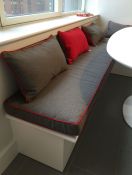Thick Sunbrella Banquette Bench Cushion & Pillows