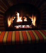 Our Custom Sunbrella Hearth Bench Cushion