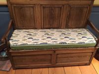 Kitchen Antique Settee With Custom Outdura Cushion