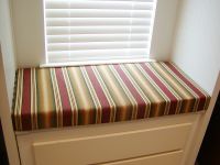 Custom Made Sunbrella Window Seat Cushion