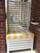 Outdoor Bench Cushion - Outdura Bistro Zest