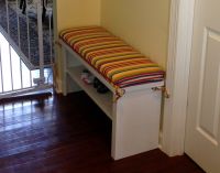 Custom Sunbrella Shoe Bench Cushion