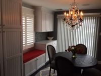 Custom Outdura China Red Window Seat Cushion