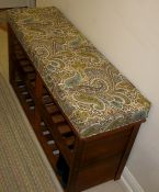 Bench Cushion in Chocolate & Natural Paisley