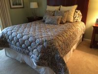 Custom Coverlet, Bed Skirt & Throw Pillows
